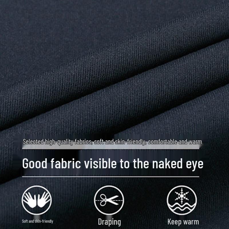 Luomeng Men s Fleece-Lined Mock Neck Knit Sweater 3XL