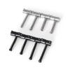 Bass Bridge String Saddle Plate Block Instrument Bass Electric Guitar Replacement Accessories Spring Screws with Wrench