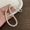 Multi-Layer Twining Pearl Choker Necklaces For Women Girls Vintage Elegant Geometric Beaded Necklaces Jewelry Accessories