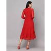 Women Fit and Flare Georgette Dress Top Tunic Bollywood Kurti Party Wear Top SC-1837