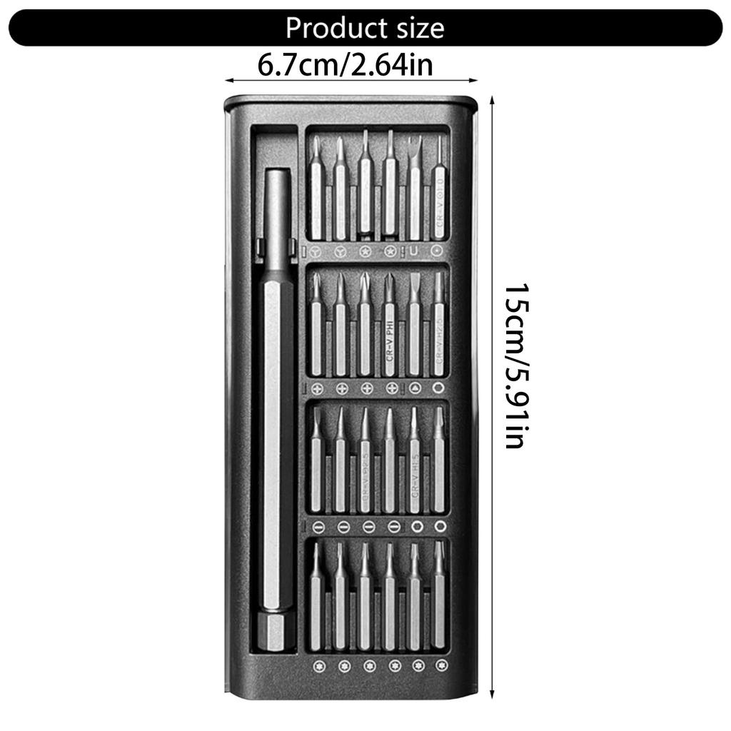 25 In 1 Precision Screwdriver Set Precision Screwdriver 25 In 1 Small Screwdriver Kit for PC Eyeglass Laptop Watch