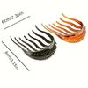 1/2/4pcs Fluffy Hair Comb Simple Ponytail Hair Clips Ponytail Heightener Girls Hair Styling Tools Elegant Hair Clip Accessory