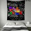 Among Us Wall Tapestry Aesthetic Wall Hanging Printed Fabric Blanket Decorative Tapestries for Bedroom Living Room Home Decor