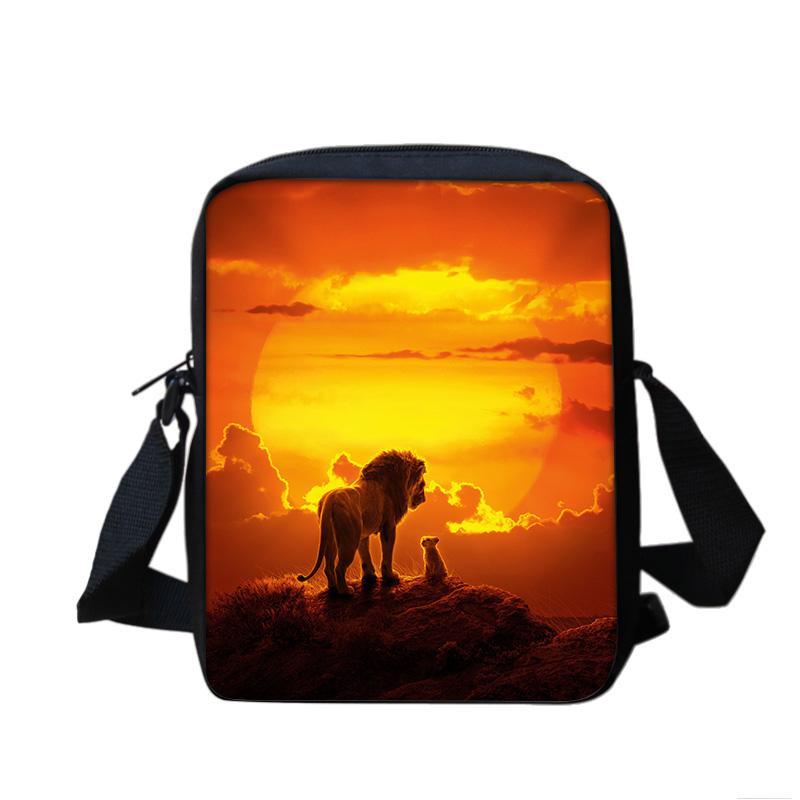 lion multifunctional cartoon large capacity shoulder bag, the perfect gift for boys and girls on school birthdays