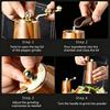 Acacia Wood Hand Crank Pepper Grinder, Manual Solid Wood Salt Spice Mill For Home Kitchen