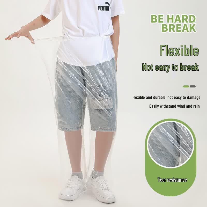 Kids Disposable Rain Pants with Shoe Covers
