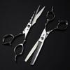 Professional Japan 440C 6 '' Hair Scissors Hair Cutting Scissor Barber Tools Haircut Thinning Shears Set Hairdressing Scissors
