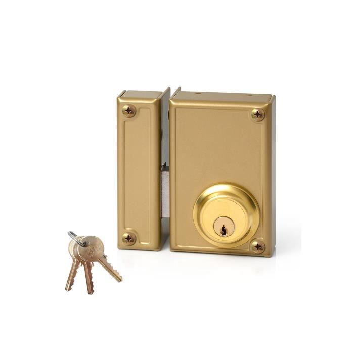 Serrure De Jante Seulement Clé Gauche Jis 33-7i Jis - GENERIQUE - Blanc - 70 mm - 3 clés