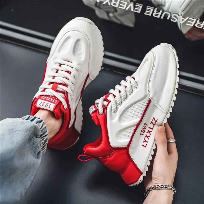 Black Versatile Sports Shoes, Men's Trendy Niche, Handsome Running Shoes, Student Personalized Design Casual Shoes