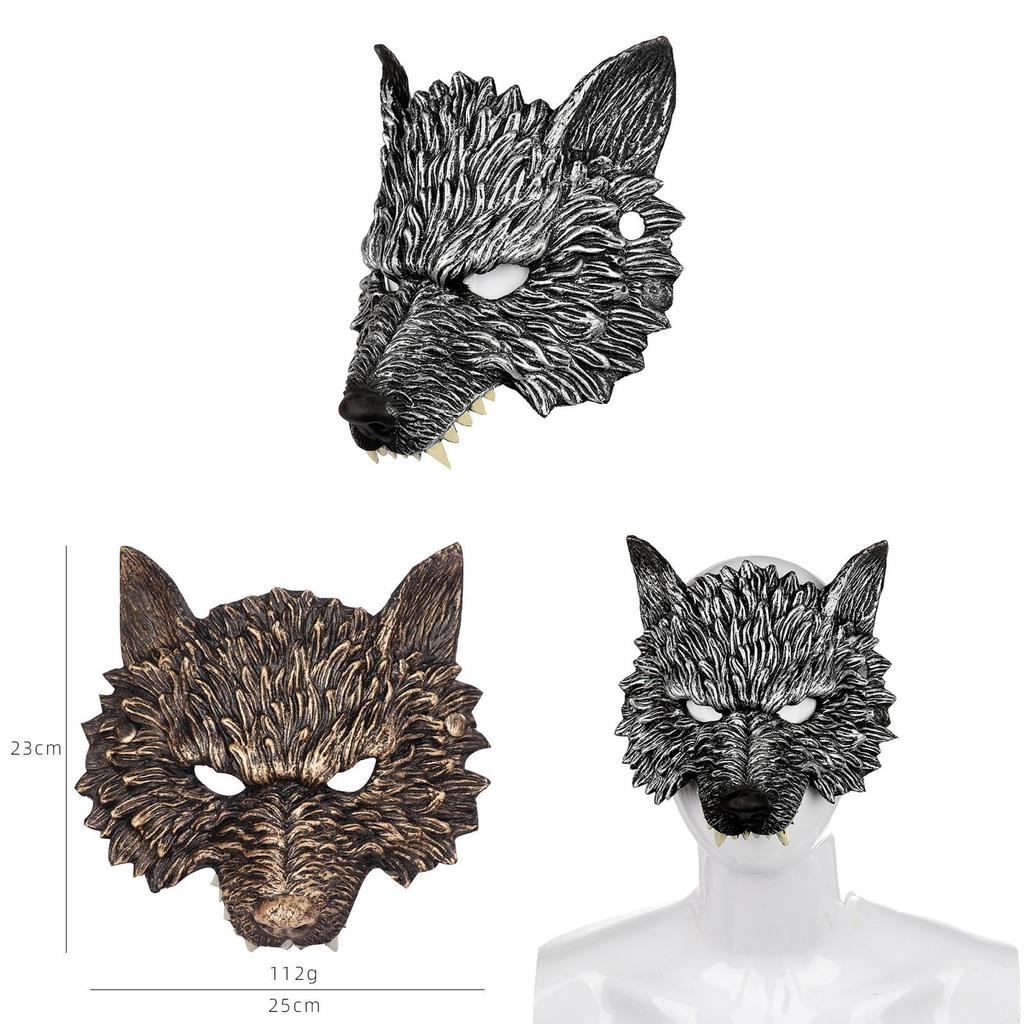 Rp Wolf Mask Halloween Costume Prop With Foam Material For Cosplay And Parties