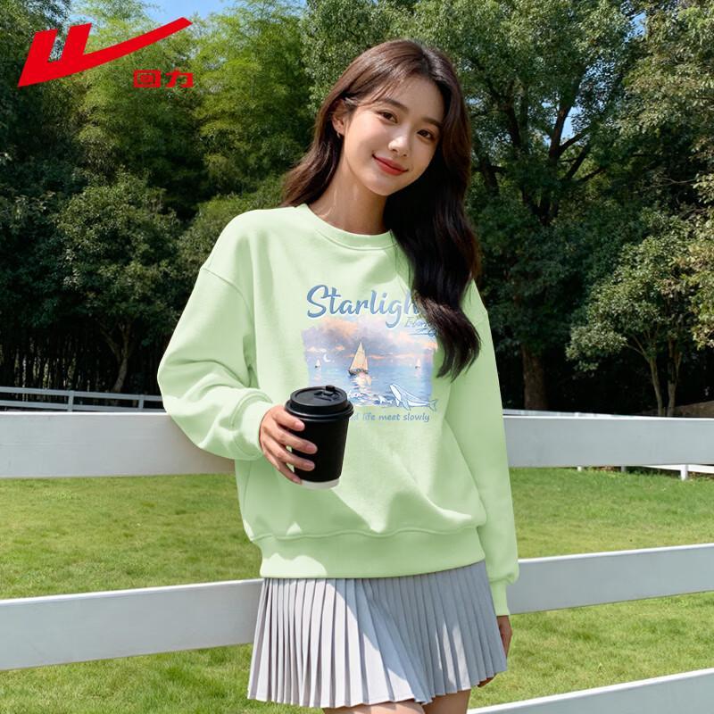 Warrior Women s Loose-Fit Round Neck Graphic Sweatshirt S