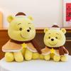 36-60Cm Cute Cartoon Winnie The Pooh Bear Plush Doll Toy With Winter Cape Knit Hat Scarf Soft Stuffed Cushion Pillow Girls Gift