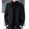 2025 Autumn/Winter Men's Wool Coat: Business Casual Lapel Jacket
