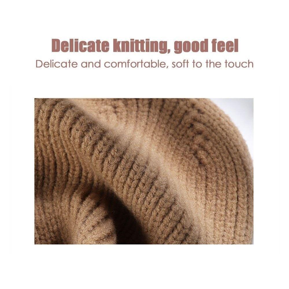 Solid Cute Knitted Beanies Multi Colors Female Beanie Caps High Quality Ladies Casual Cap  Outdoor