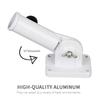 90°Adjustable Wall Flag Pole Base Flag Pole Mounting Bracket With Hardwares Aluminum Flag Holder Bracket