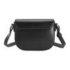 FILA Solid Color Flap Adjustable Shoulder Strap Mini Crossbody Bag Women bags Black F13W519161FBK