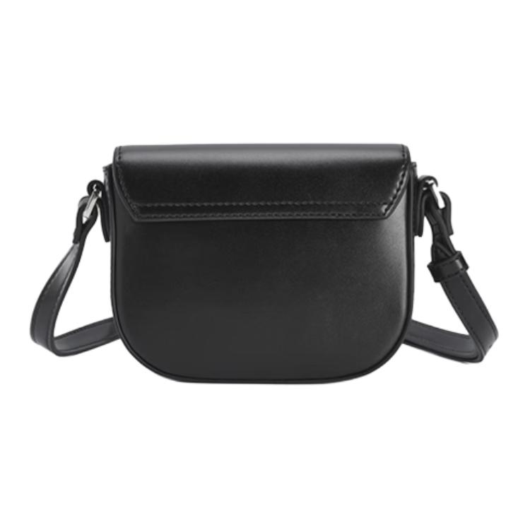 FILA Solid Color Flap Adjustable Shoulder Strap Mini Crossbody Bag Women bags Black F13W519161FBK