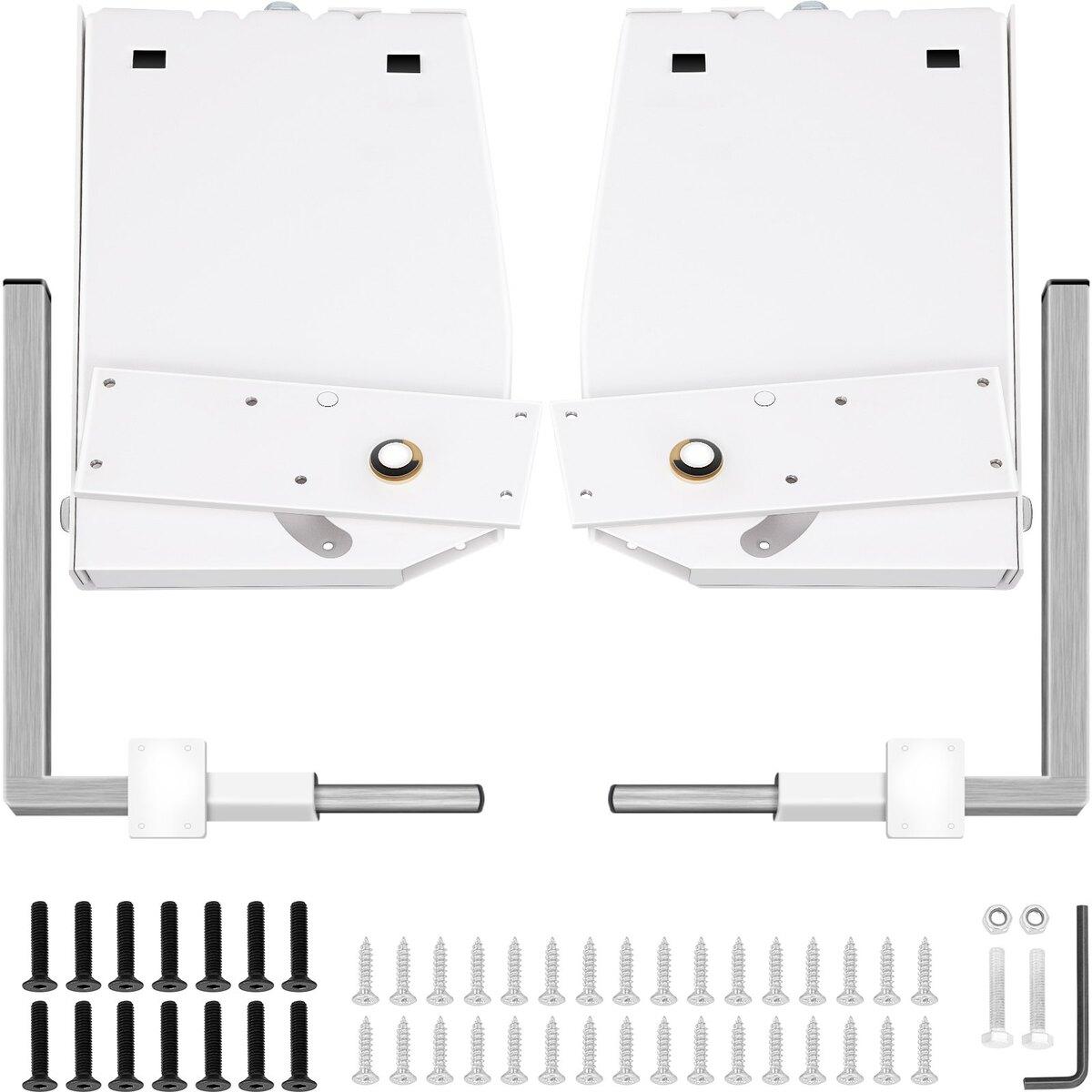 Murphy Montage Wandfedern Mechanismus Schwerlast Stützhardware DIY Kit für King Queen Bett (Vertikale), Weiß