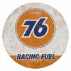 High Definition Metal Tin Sign Set Vintage Gasoline and Motor Oil Brand Themed Round Wall Art Decor for Gas Station Garage and M