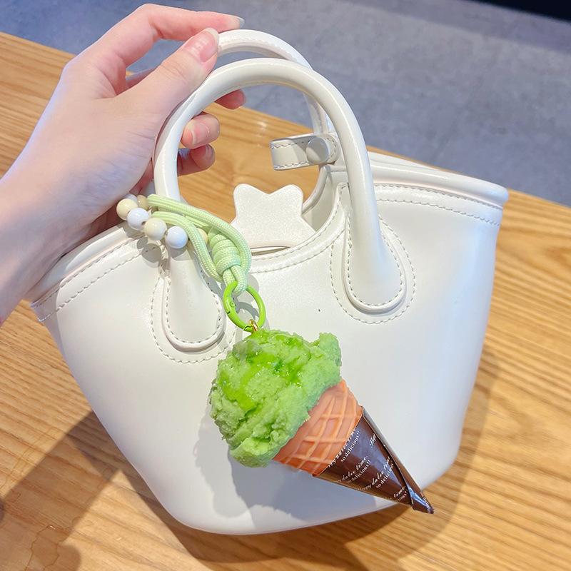 1 Pezzo Accessori Borsa Creativo Simulazione Modello Gelato Decorazione Auto Ciondolo Regali di Festa Regali per Feste