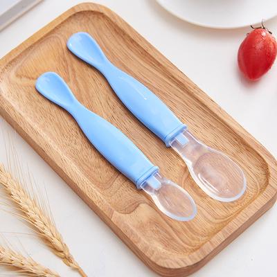 Advanced Silicone Feeding Products Spoon Mother And Baby Portable