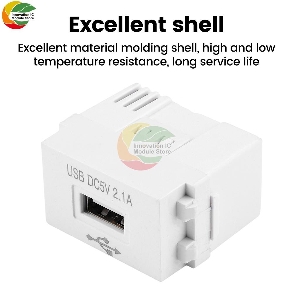 Mobile Phone Charging Panel USB Power Module 220V Socket 5V Transformer 2.1A 1A USB Charging Power Socket Switching Adapter