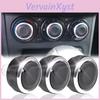 Aluminum Conditioning Air 3pcs Ac Alloy Switch Heat Control Knob For Nissan Qashqai Dualis J10 20062013 Climate Button Switches