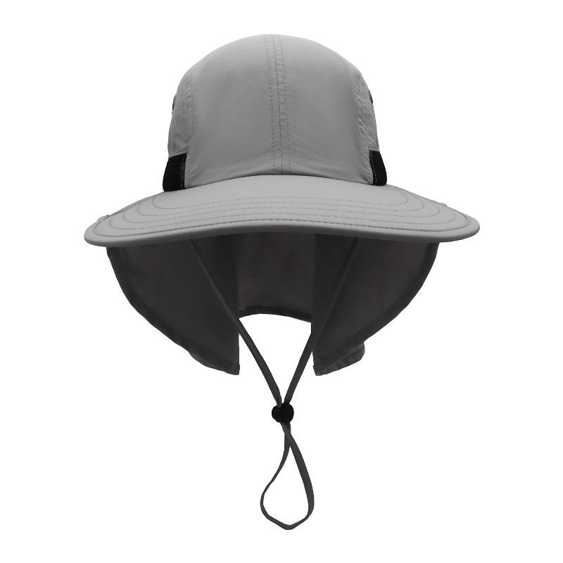 Sunscreen Hat Women's Summer Sun Hat Outdoor Cycling Neck Protection Sun Hat Big Brim Breathable Folding Climbing Bucket Hat