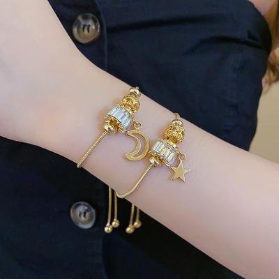 Fashion Small Waist Moon Bracelet Light Luxury High Sense Exquisite Unique Design Bracelet Temperament Jewelry