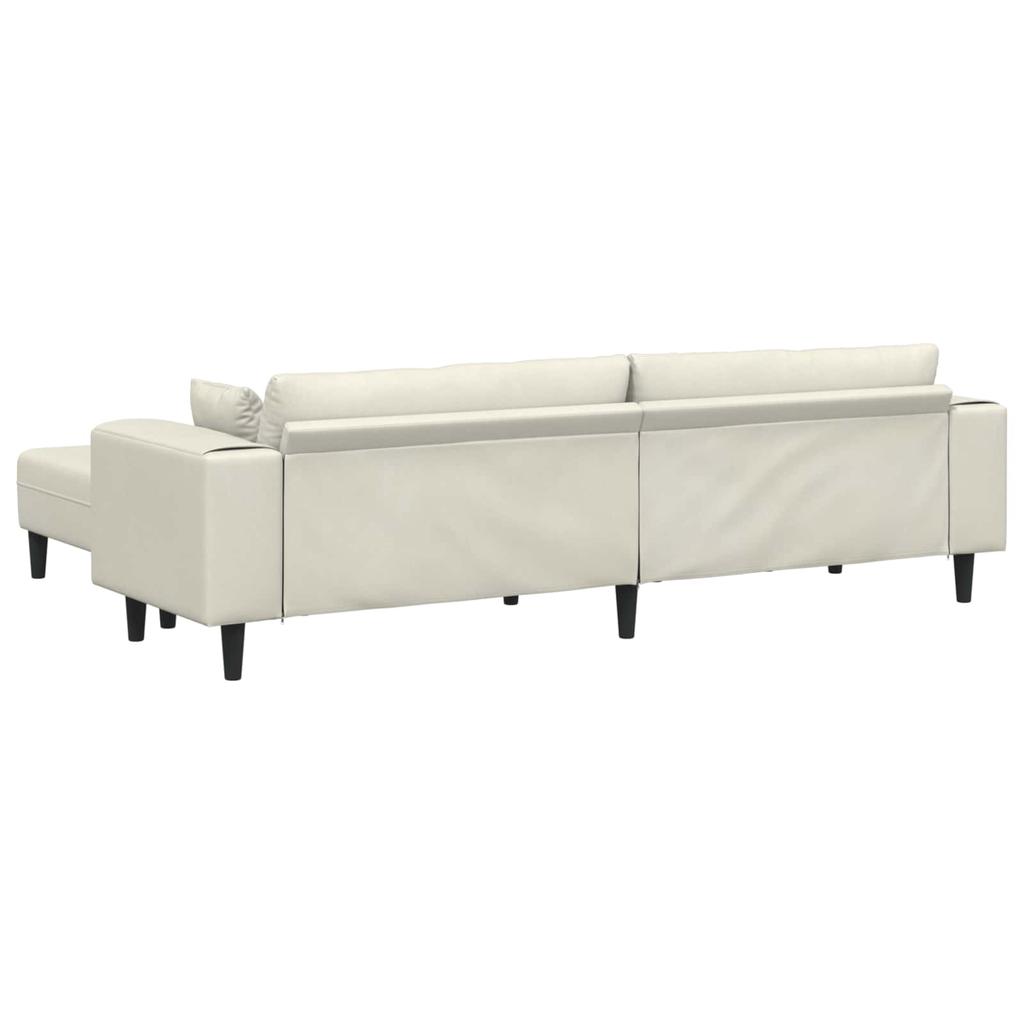 Sofa 3 pcs Cream 250 x 188 x 76 cm Velvet