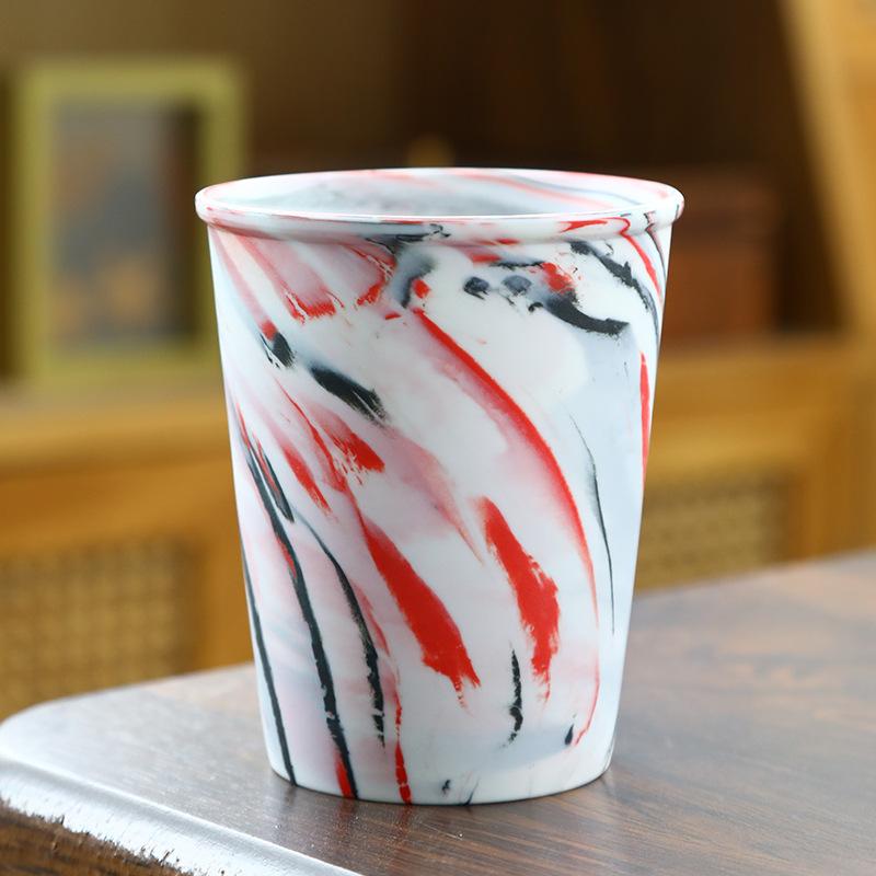

Creative twisted tire coffee cup water cup ceramic high-value mug latte cup Coke cup retro coarse pottery teacup 300ml