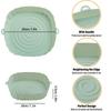 Air Fryer Pan Silicone Basket Airfryer Oven Baking Silicone Tray Reusable Airfryer Pot Pan Liner Mold Pizza Fried Chicken Tools