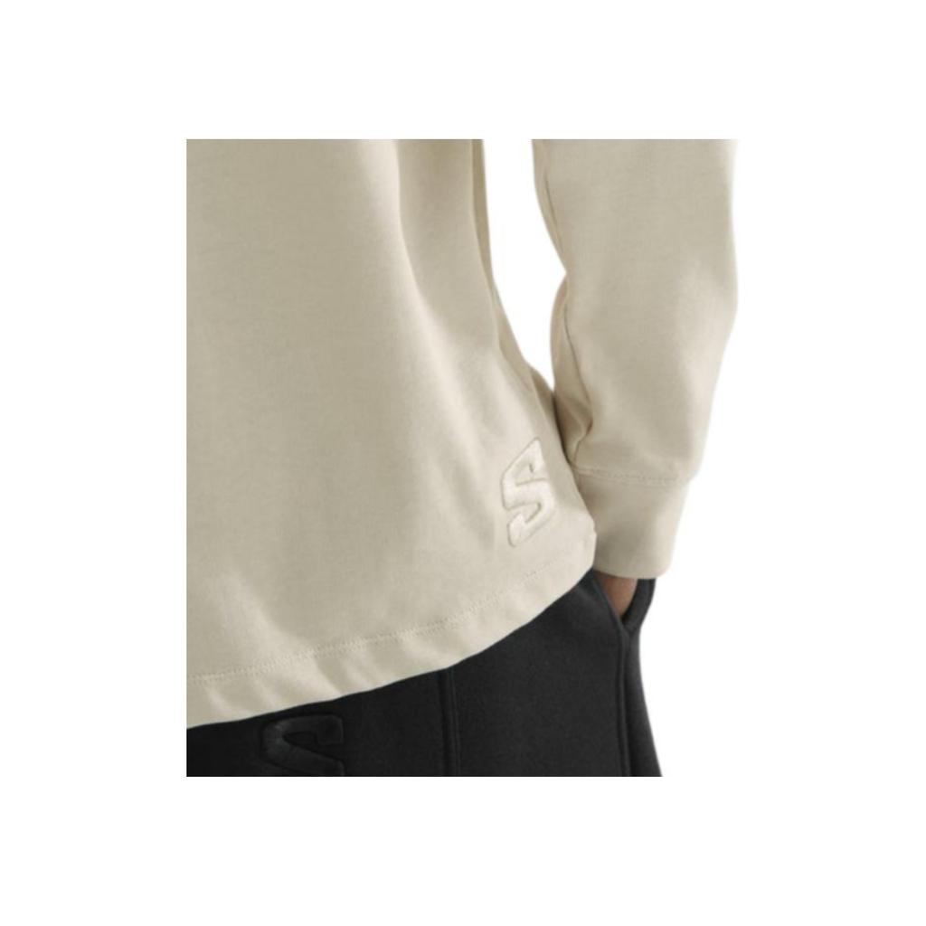 Salomon Fashionable Comfortable Soft Skin-Friendly Breathable Long Sleeve T-Shirt Men tops Off-White LC2288900