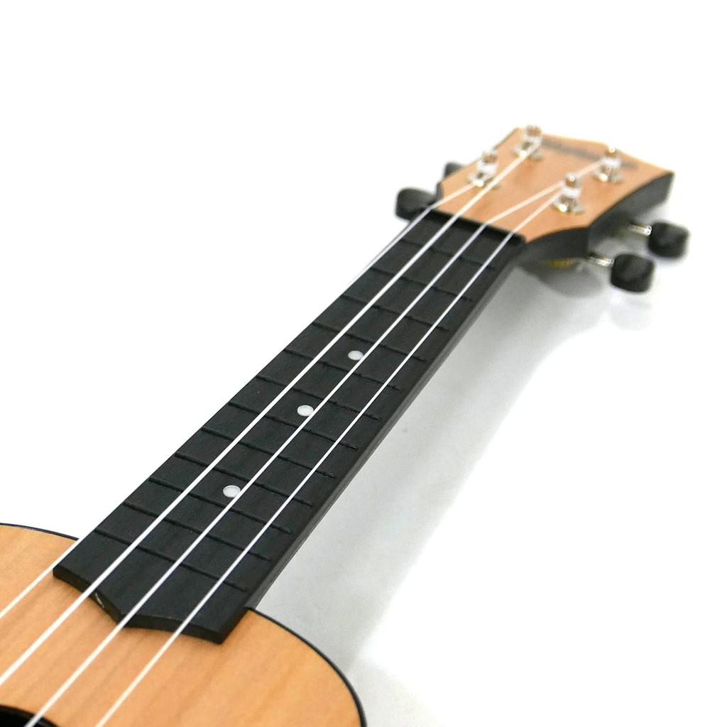 MaAmAa Soprano Ukulele Natural Beginner Agatis Plastic MU-P1 (NT) Top Side/Back