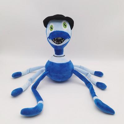 Poppy Playtime Poppy's Grandpa Plush Toy Blue Spider Monster Soft Stuffed with Black Hat Long Legs Game Character Plushie for Fans Kids Birthday Gift