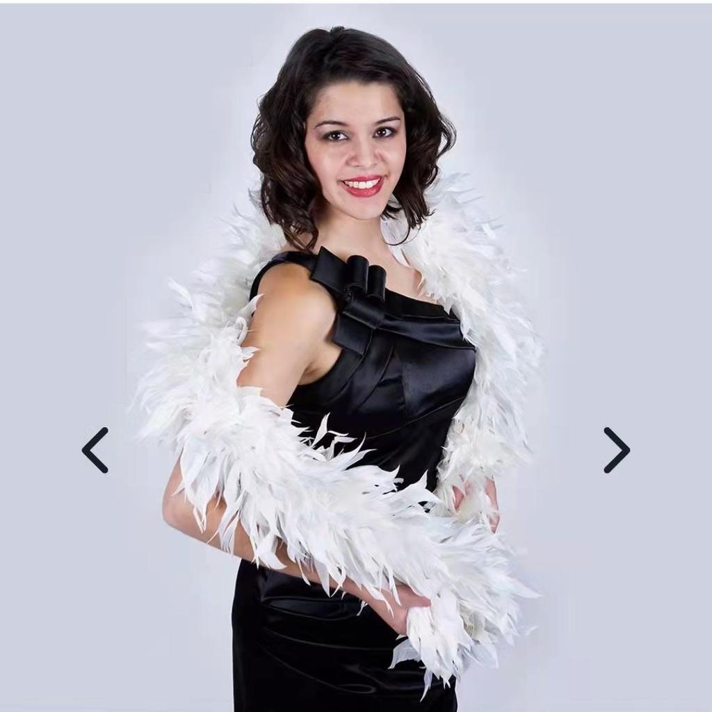 DIY 2 Yards Ostrich Feathers Boas Tuekey Marabou Plume Boa Multiple Styles for Wedding Dress Decoration White Plumage Shawl Tapes