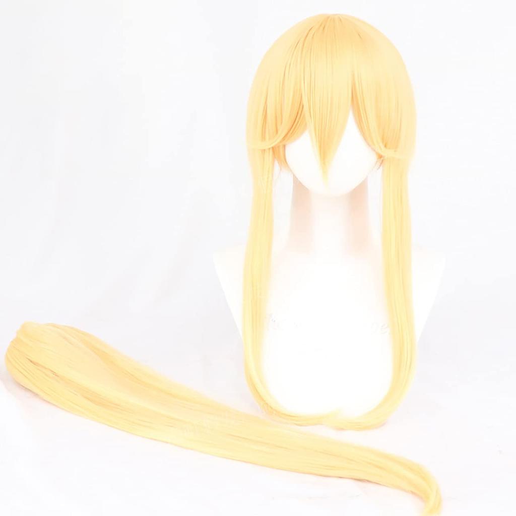 Kakegurui Saotome Mary Cosplay Halloween Costume with Blonde Hair [Milky Time] (L)