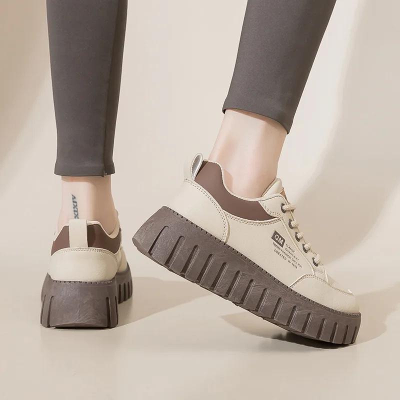 2025 New Women Shoes Platform Sneakers Comfort Fashion Designer Shoes for Women 5cm Incressed Casual Shoes Zapatillas De Mujer