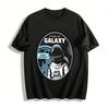 Explore The Galaxy Astronaut Print Casual Unisex Top Pure Cotton T-shirt