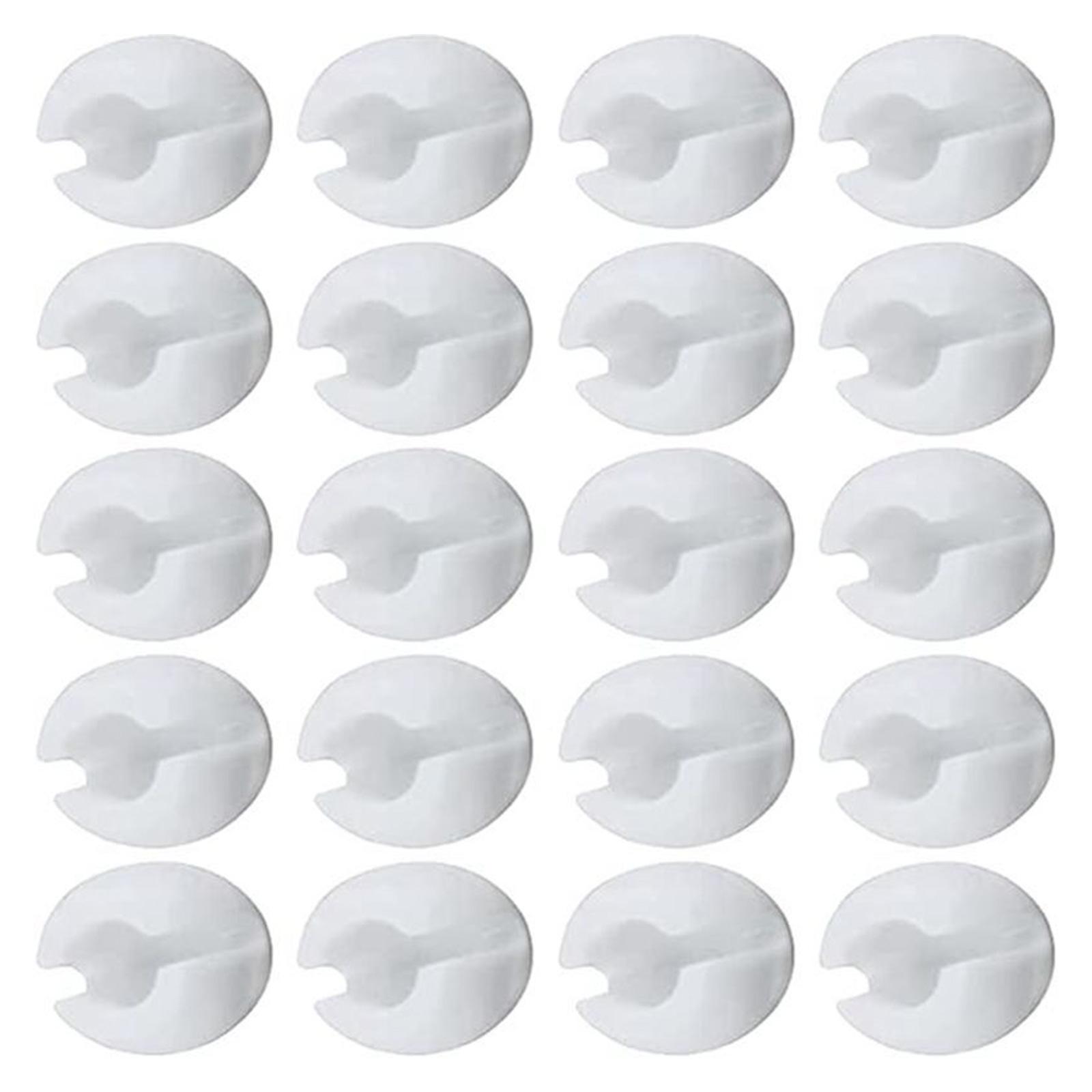 

Упаковка из 20 пластиковых бусин Цепные зажимные упоры Ограничительные пряжки для рулонных штор Бусины Цепные упоры Аксессуары для жалюзи