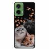Silicone Painted Cover For Motorola Moto G35 G55 Case Luxury Animal TPU Silicone Soft Back Cover For G55 5G Black Bumper MotoG35