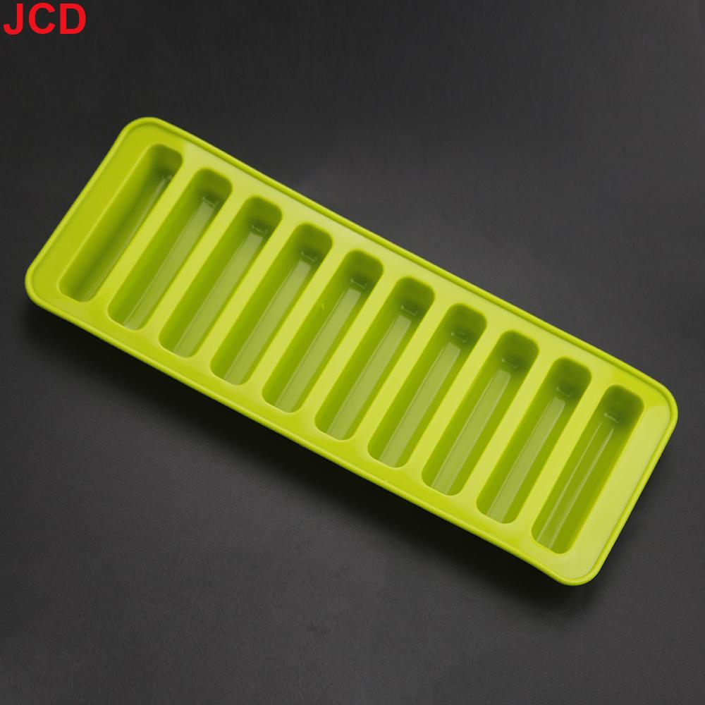 

JCD 10 Long Fingers Silicone Mold Sausage Hot Dog Ham Sausage Mold Cake Baking Biscuit Mafen Cup Cake Mold зелений
