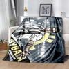 Football Stars Action Blanket Ultra-Soft Perfect for Livingroom Chair Seaside for All Seasons Playful Design Suitable for Gifting Relatives and Friend