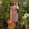 Lipbbam Creora Leoni Midi Wrap Dress Ldm03oz01