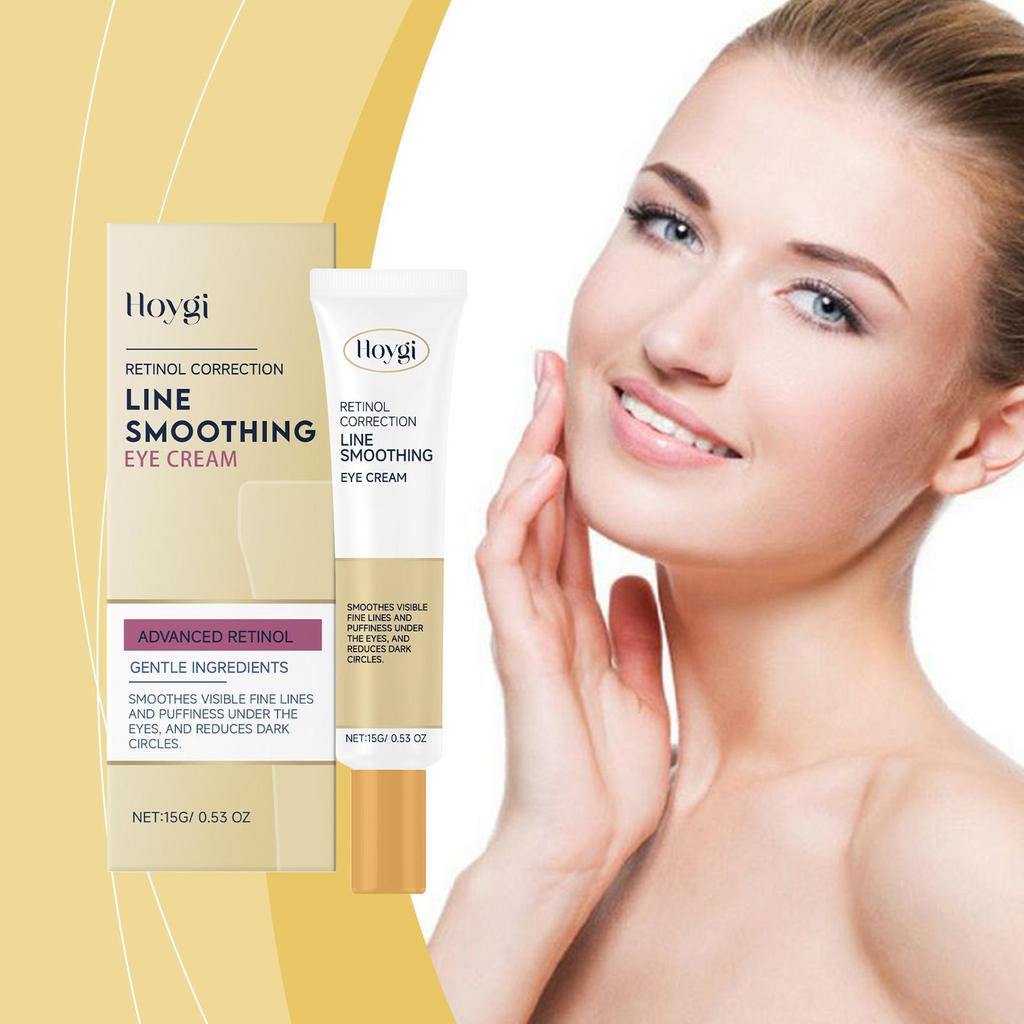 HOYGI Retinol Eye Cream Anti Dark Circles Puffiness Lightening Eyes Bags Fade Fine Lines Smoothing Brightening Lifting Skin Care