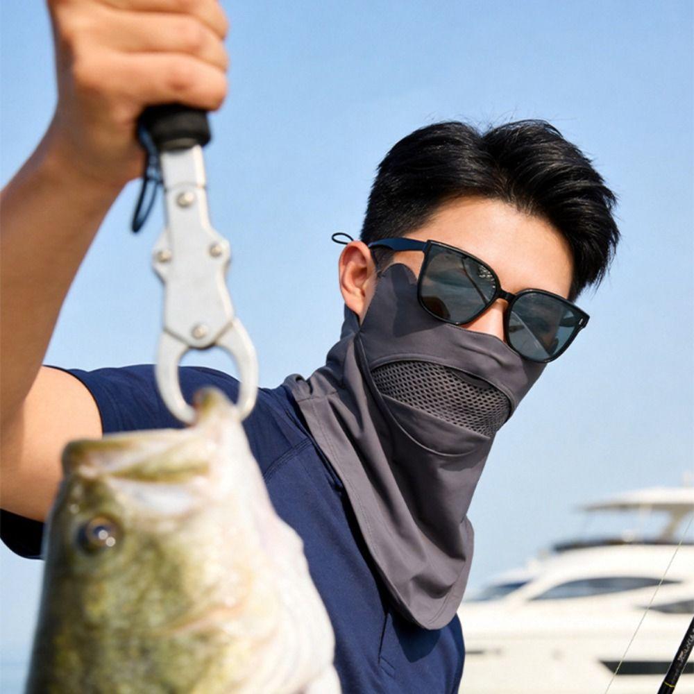 Breathable Sunscreen Mask Summer Face Gini Mask Adjustable Face Cover Hiking