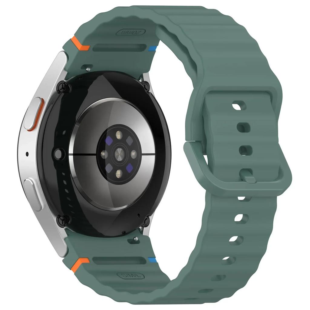 Silicone Strap for Samsung Galaxy 7 FE 6 5 4 40mm 40mm/6 Classic/5 pro 45mm 47mm 43mm No Gaps Bracelet for Watch 7 6 Accessories