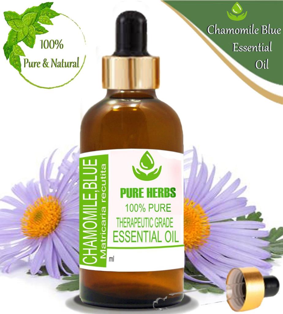 Pure Herbs Chamomile Blue 100% Pure Matricaria Recutita Essential Oil ZA 283