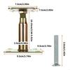   Weatherproof Adjustable Roof Support Brackets Pack of 2 Galvanized Steel Elevated Column Mounts for Structural Stability