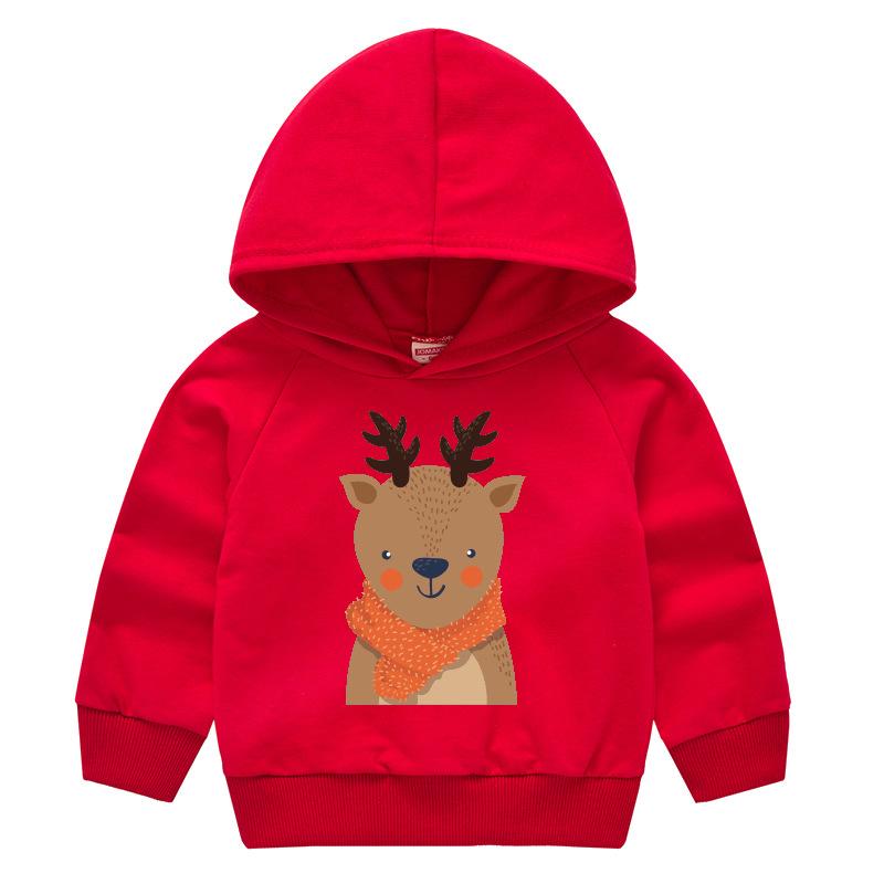 Frühling und Herbst Kindermode Kapuzenpullover Jungen und Mädchen Cartoon Druck Pullover Langarm Tops